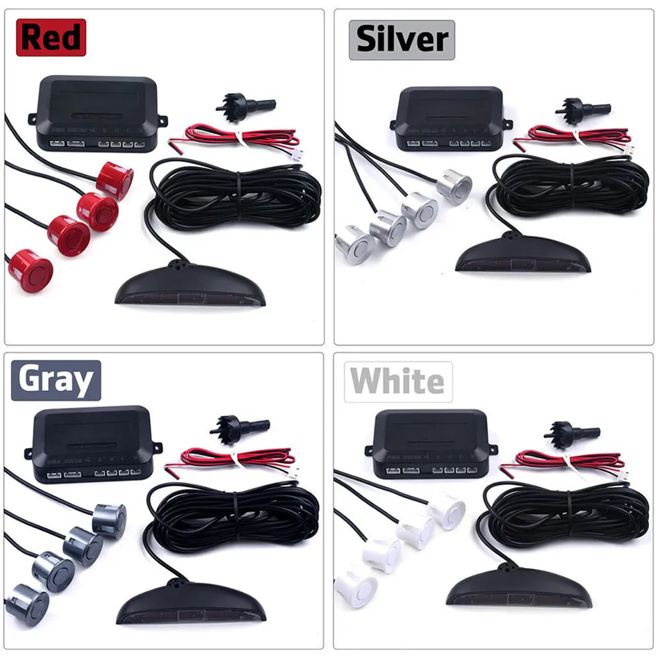 Purchase 8 Parking Sensors Car SUV Reverse Backup Radar LED Display Sound Alarm Alert Kit I1779314 - View #6