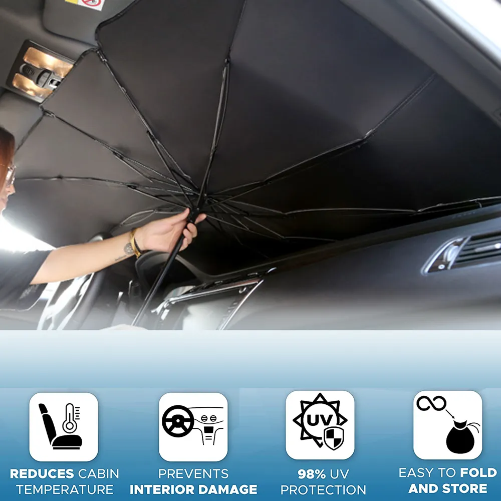 Foldable Car Windshield Sun Shade Umbrella For Auto Car Interior