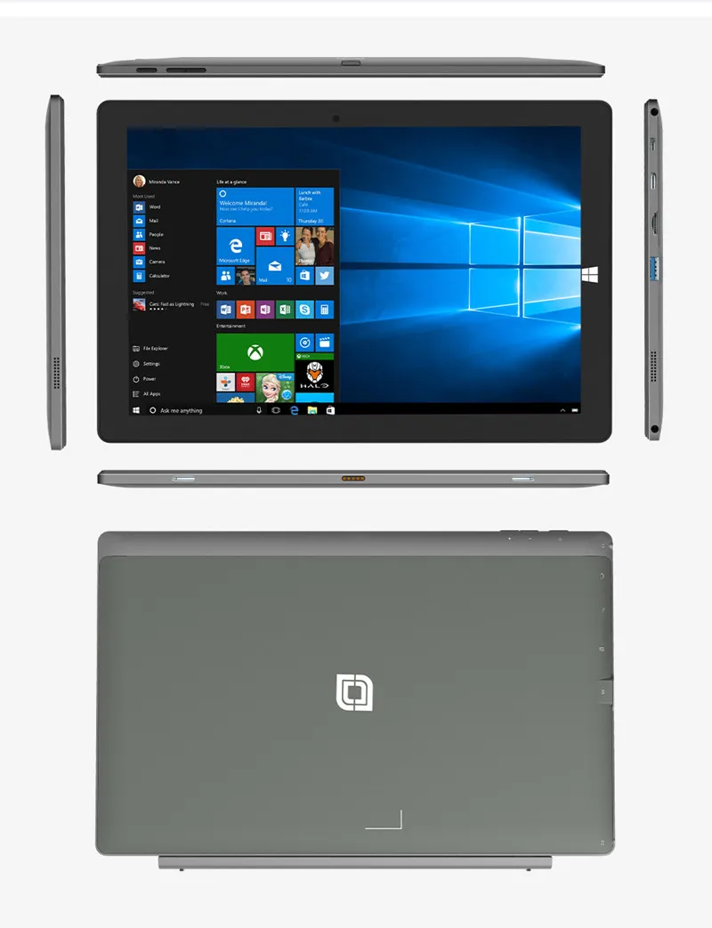 Tablette Windows 10 Tactile Ips 11.6 Pouces Pc Intel Quad Core 2.4