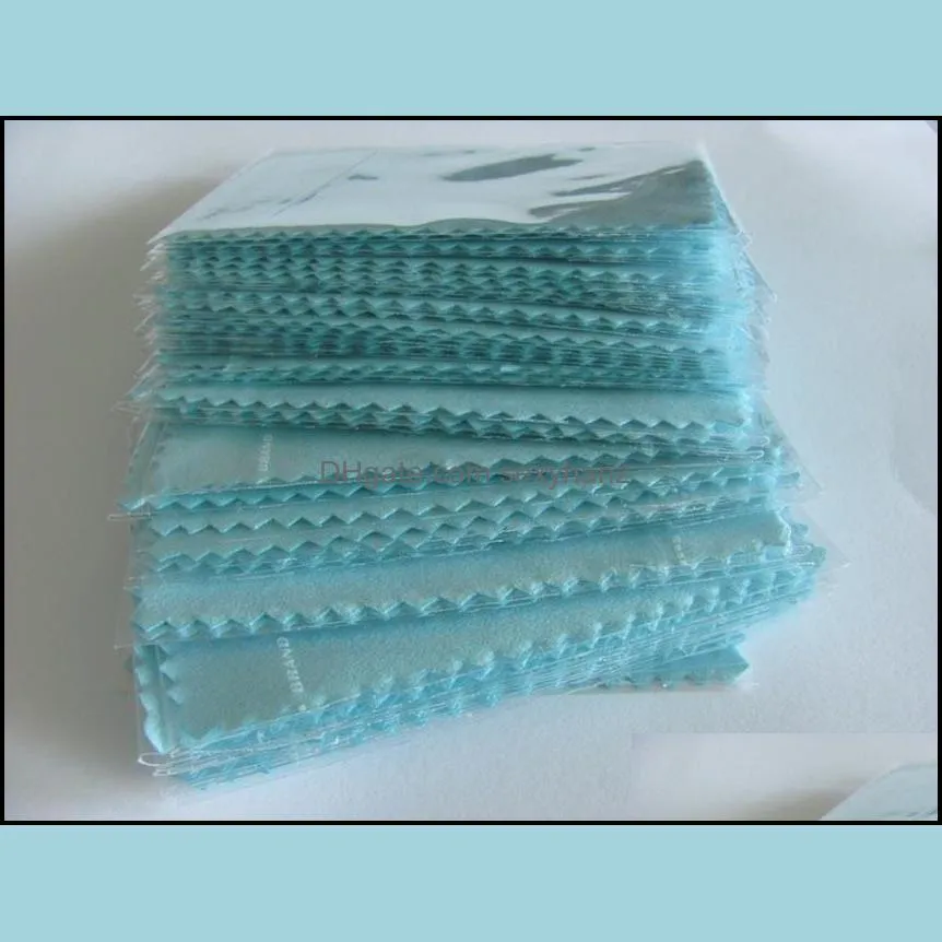 200pcs 10*7cm Silver Polish Cloth for silver Golden Jewelry Cleaner Blue Pink Green colors option Best Quality