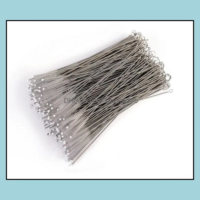 1000Pcs Pipe Cleaners Nylon Straw Cleaners cleaning Brush for Drinking pipe stainless steel straws cleaning brush