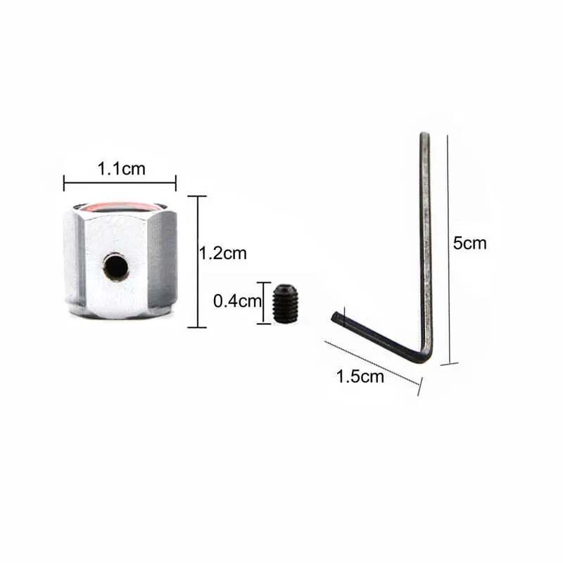 5 Pz/set In Lega di Zinco antifurto stile del dito medio valvola del