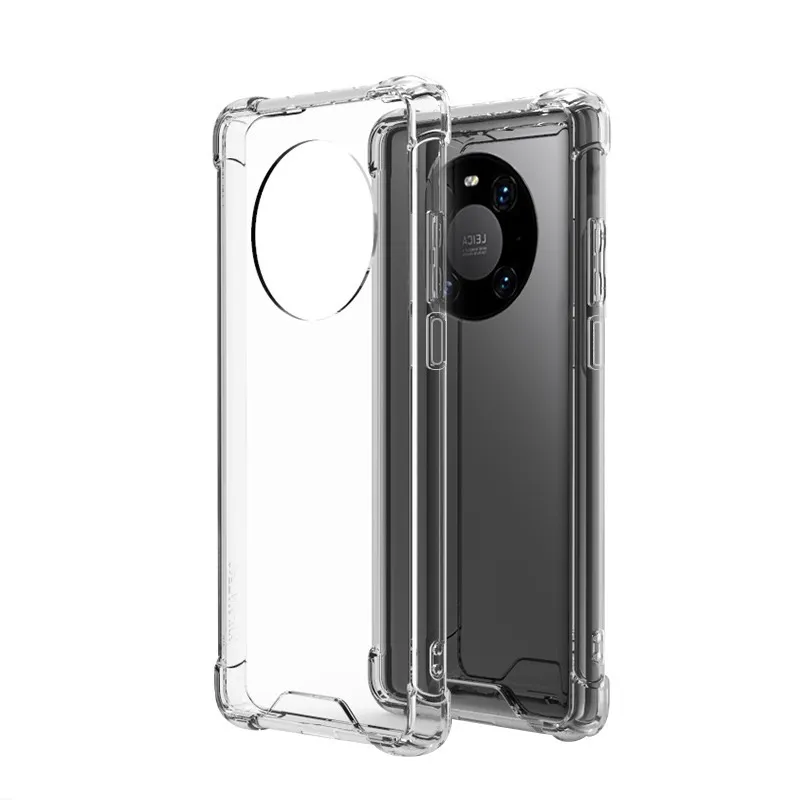 1.0MM Transparent Shockproof Hard Acrylic TPU Hybrid Armor Cases Cover For Huawei Mate 40 lite P40 PRO Y7A P Smart 2021 100PCS/LOT