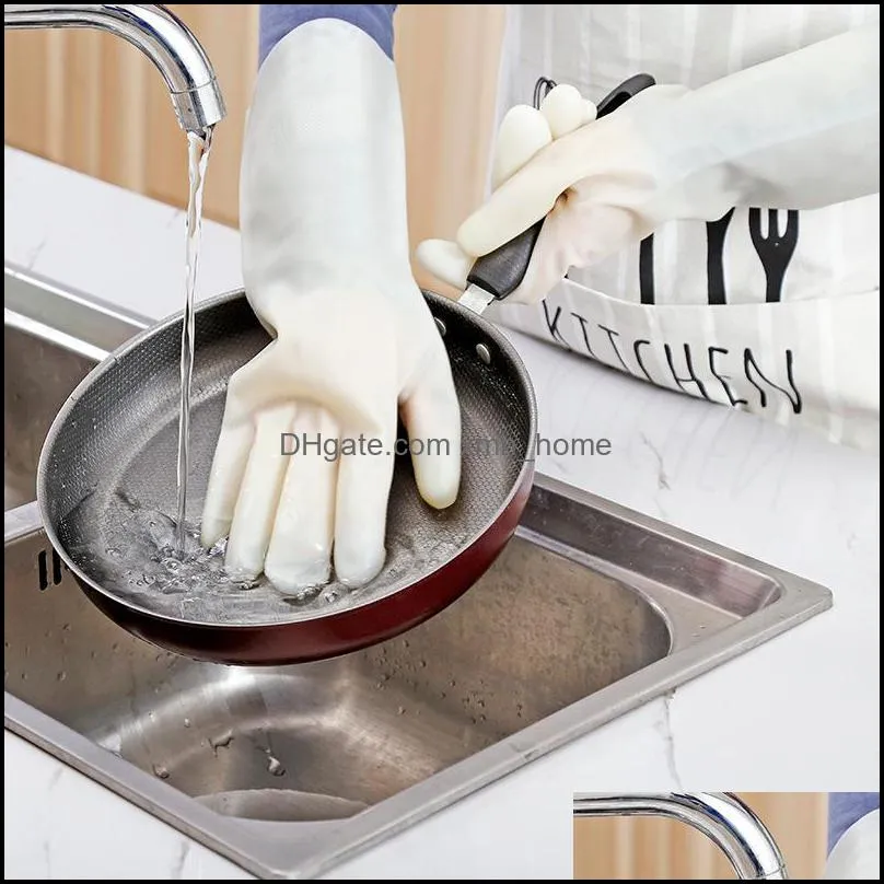 Latex Glove Puncture Protection Non Stick Mitts Wear Oil Tearing Resisting White Nitrile Gloves New Arrival 3 2ad L1
