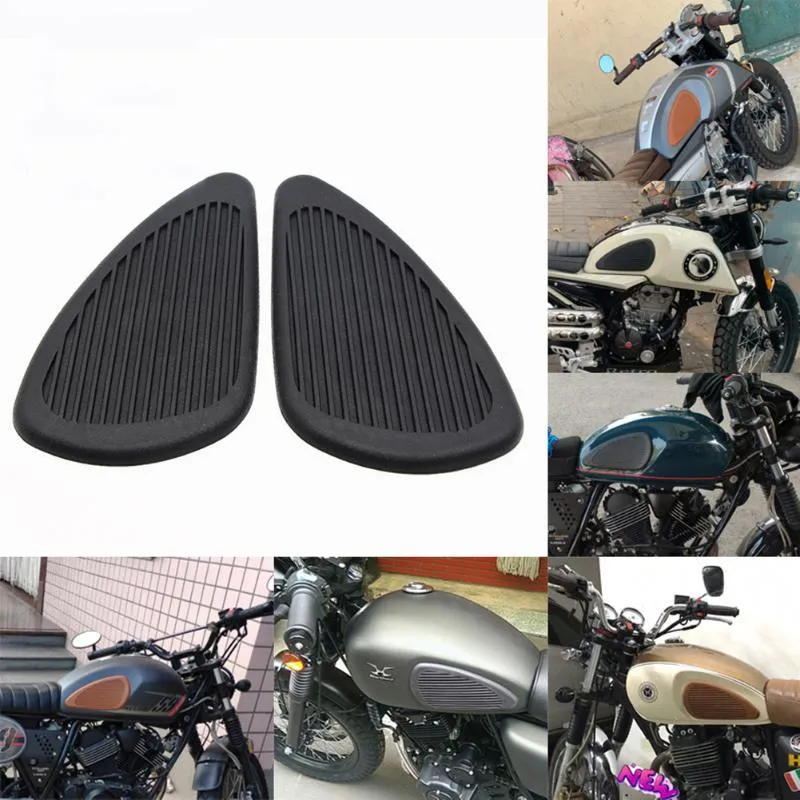 Naklejki okienne Motocykl Kauczuk Zbiornik Paliwa Kneepad Uniwersalny Naklejka Naklejka Side Panel Retro Dekoracja Ciało