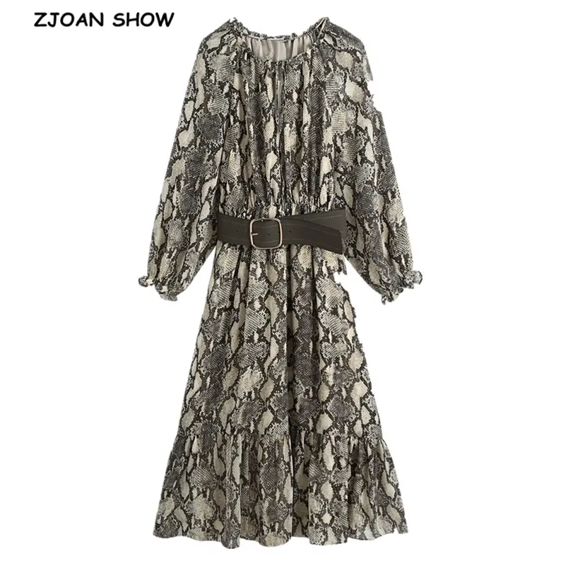 fitted lace wedding dress MINKA SNAKE PRINT MIDI DRESS main image 0