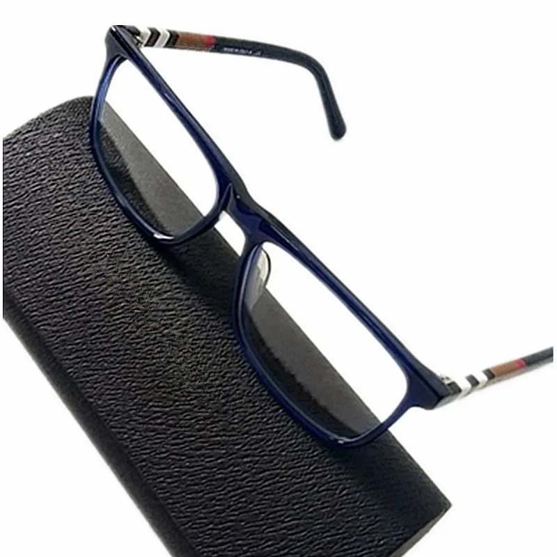 品質簡潔な長方形のユニセックス光学フレーム平野防止Bluerayプラノメガネ眼鏡54-17-140処方デザインケースのための格子縞の板フルリム