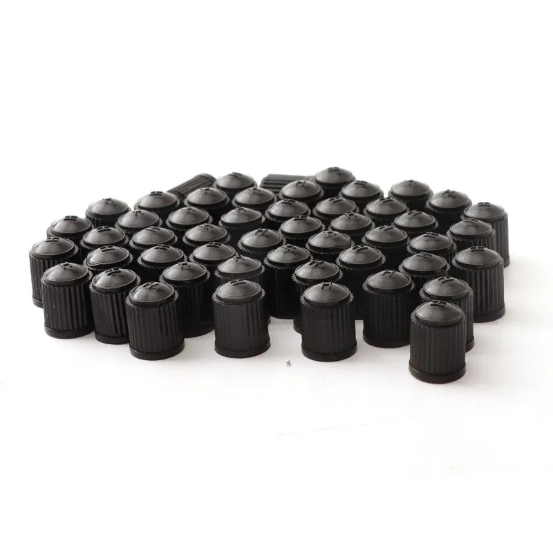 Motorcycle Wheels & Tires 50/100/200pcs Black Plastic Auto Car Truck Wheel Tire Vae Stem Caps on the Nipple Exterior Parts