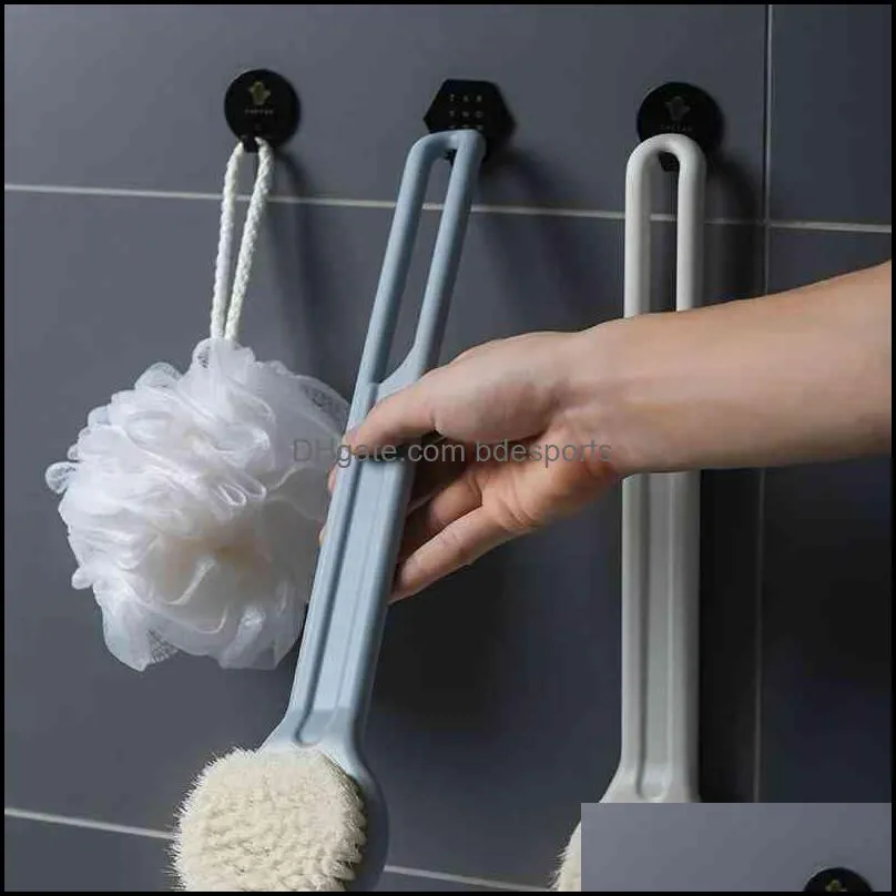 Bath Brush Comfy Bristles Long Handle Gentle Exfoliation Improve Skin Health Beauty Brushing Back Scrubber Shower MY-inf0137