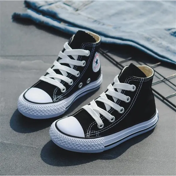 Boys canvas deals high tops