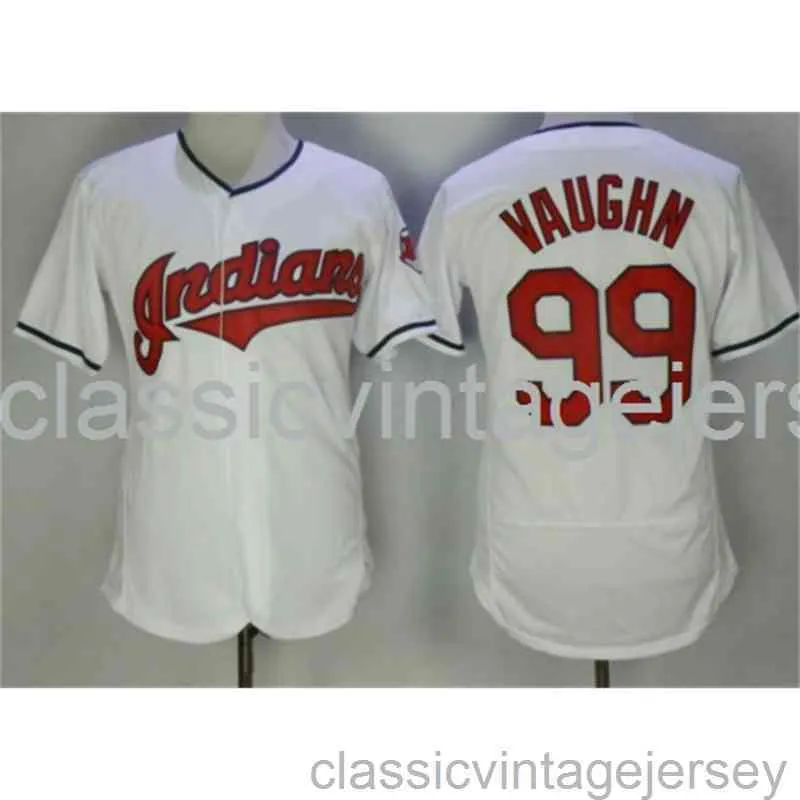 Borduurwerk Rick Vaughn Amerikaans honkbal beroemde jersey Gestikt Heren Dames Jeugd honkbal Jersey Maat XS-6XL