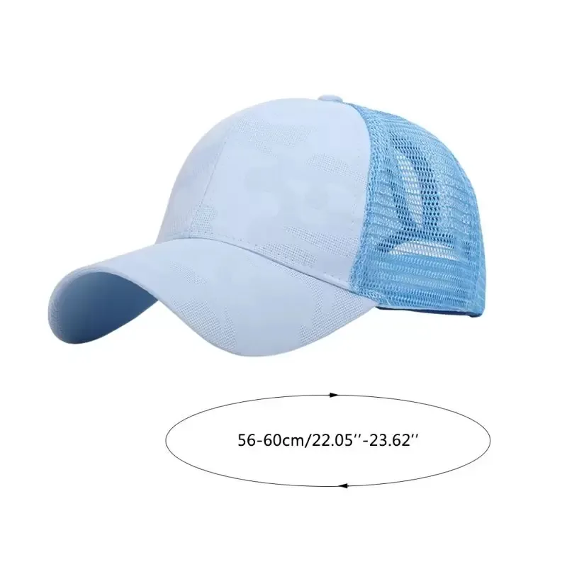 Women Baseball cap Hip Hop Camouflage Jacquard Hat Breathable Mesh Back Adjustable Shading cap JXW871