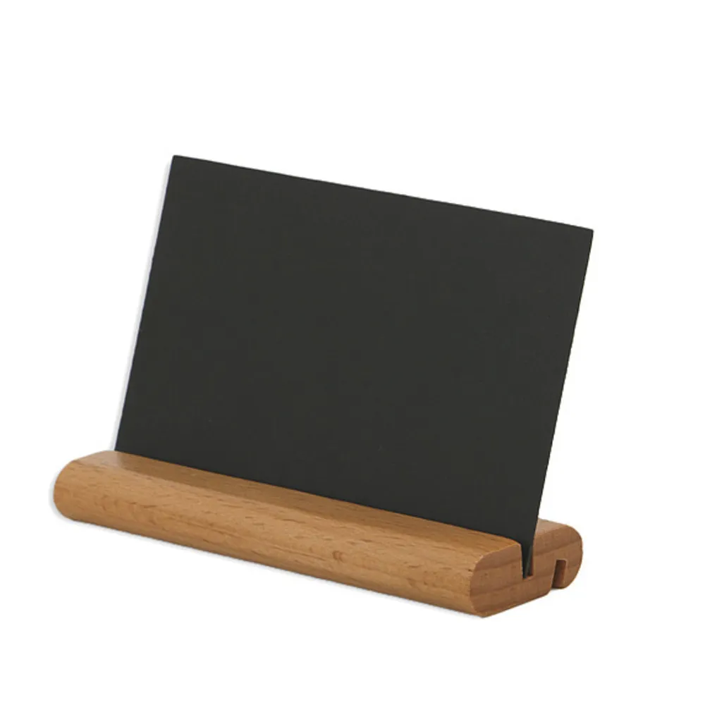 Chalkboards Dekorativa Mini Signs Blackboard Easel Stand Base Trä Message Board Placera korthållare för bröllop och fest