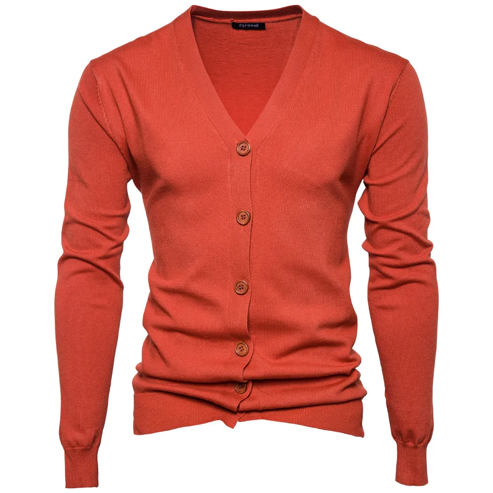 Maglione lavorato a maglia da uomo primavera autunno uomo nuovo tinta unita scollo a V maglione a maniche lunghe cardigan top casual taglie forti abbigliamento uomo