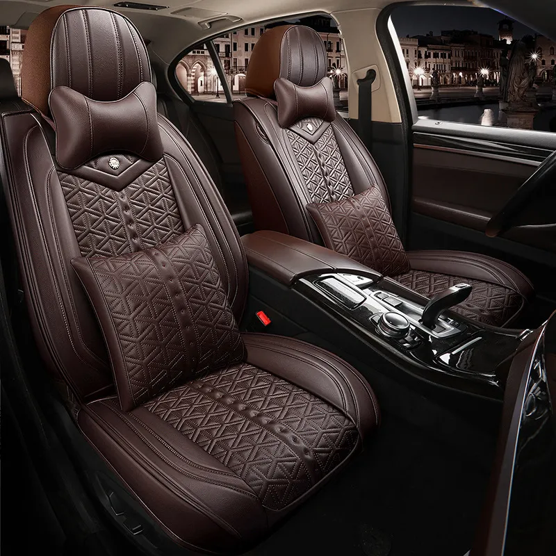 Universal Car Seat Covers fit Citroen C3-XR C4 C5 C6 ds5LS DS6 DS 4S Luxury PU Leather Auto Waterproof Cushion Automotive Goods