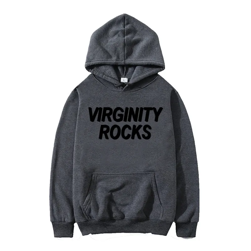 2020 harajuku virginity rocks Moletom Masculino Streetwear Masculino/feminino Outono Moletons Casuais Moletons Pulôveres Tops sudadera Y0319