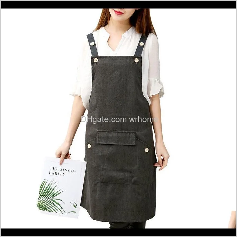 waterproof apron flower shop coffee business home cleaning apron for men and women barber men kitchen garden