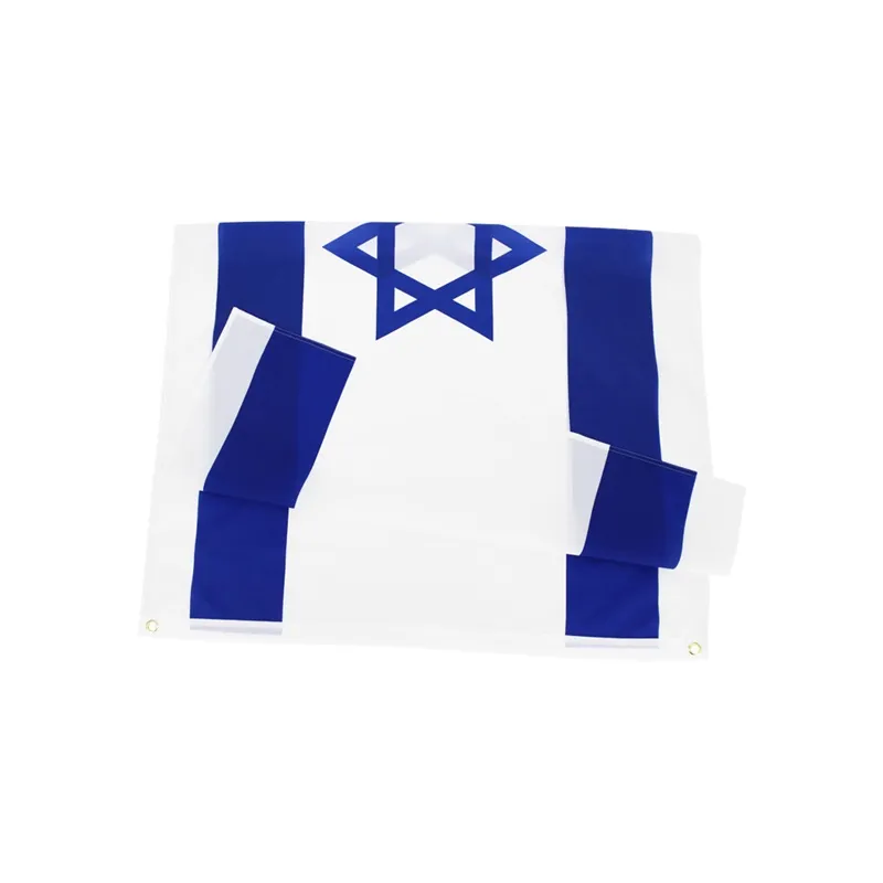 Newisrael National Flag for Dekoration Retail Direct Factory Partihandel 3x5FTS 90x150cm Polyester Banner Inomhus Utomhusanvändning EWB6550