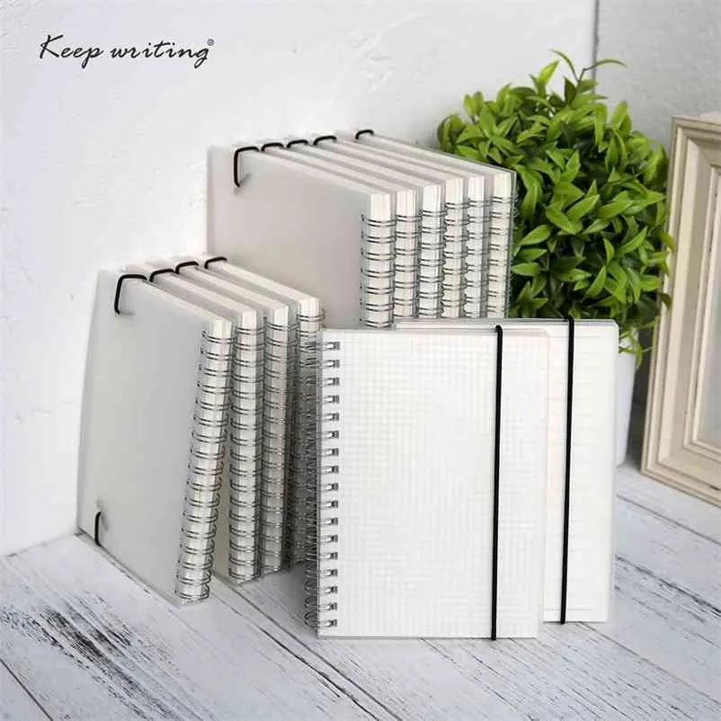 A5 A6 Spiral book coil Notebook To-Do Lined DOT Blank Grid Paper Journal Diary Sketchbook For School Supplies Stationery Store 210611