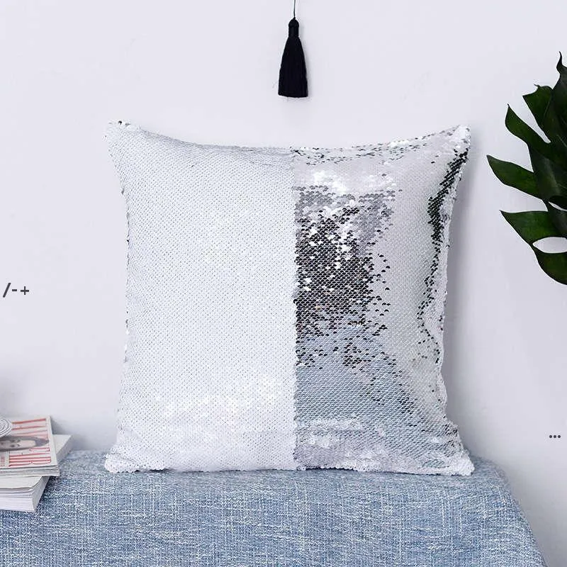 NewVarious Styles Pillow Case Sublimation Blank Magic Sequin Pillows Cover High Quality Fashion Pillowcase Decoration Ewe6834