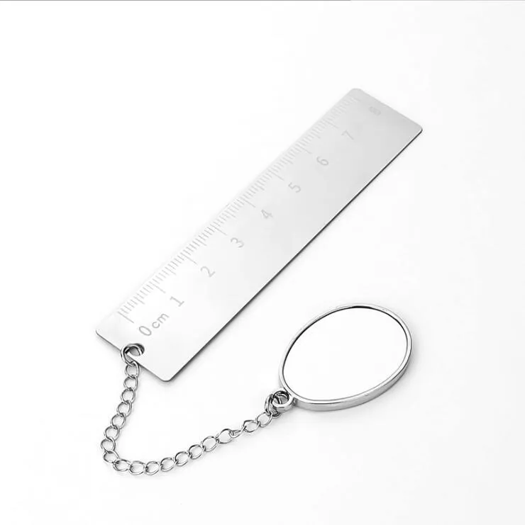 Multipurpose Oval Bookmark Favor Personalized Sublimation Ruler Bookmarks Desk Ornament Heat Transfer Coating Book Ornament