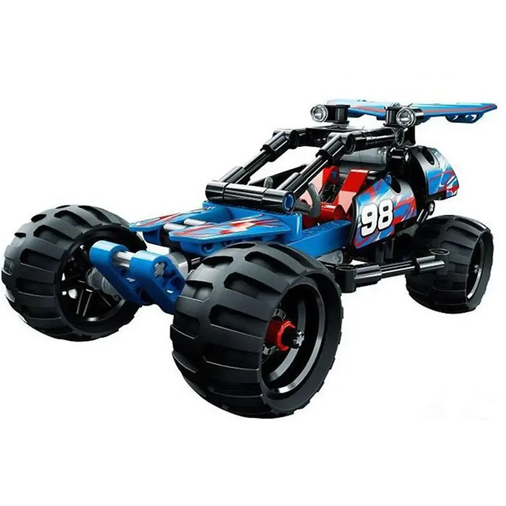 Decool 3411 Off-roader Racer Car 160pcs Building Bluks Toys 3D Model Warrior Sports Car