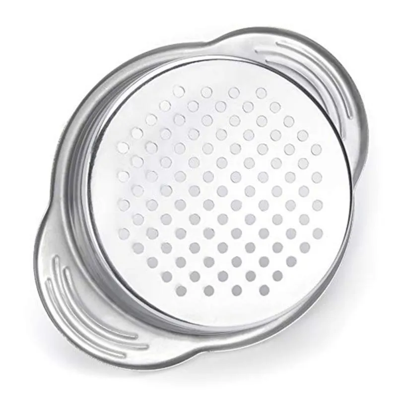 Stainless Steel Food Can Strainer Sieve Tuna Press Lid Oil Remover Drainer Can Water Filter Colander Kichen Tool LZ0674