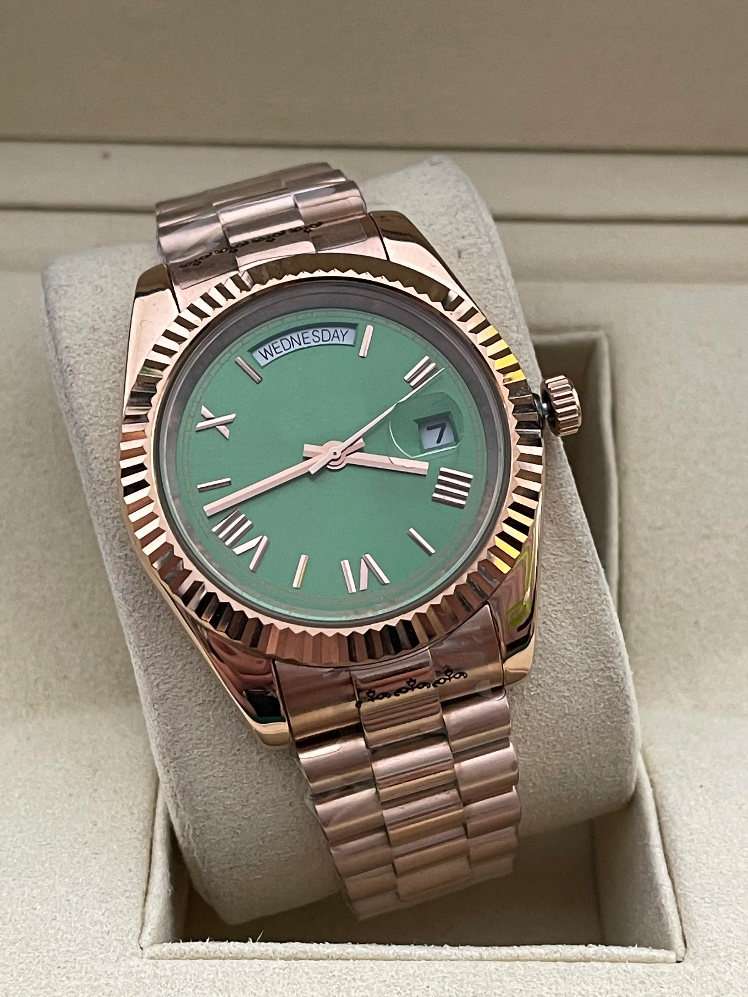 Rolex Inspired Watch - Olive Green