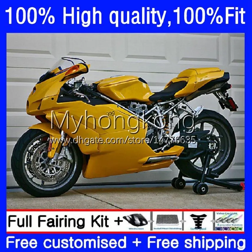 Molde de inyección de cuerpo para DUCATI 749 999 S R 749-999 03-06 749 999 2003 2004 2005 2006 Carrocería 15No.85 TODO Amarillo nuevo 749R 999R 2003-2006 749S 999S 03 04 05 06 Kit de carenado OEM