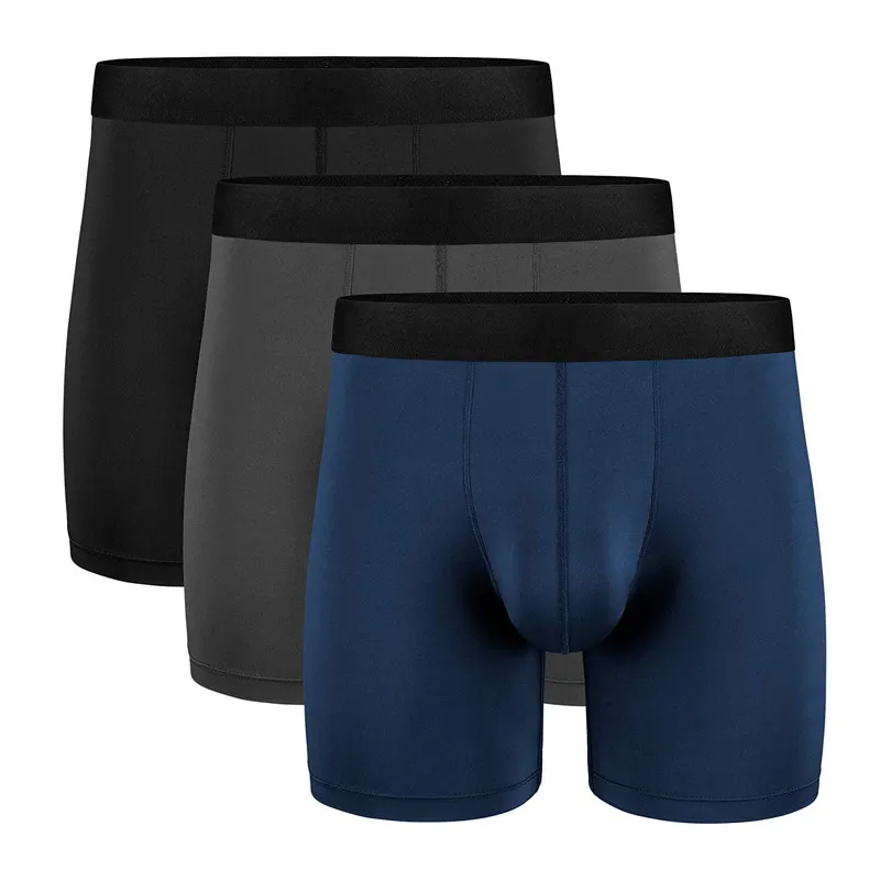 Men Quick Dry Boxer Briefs Breathable 2 Pouches Underwear From Lily