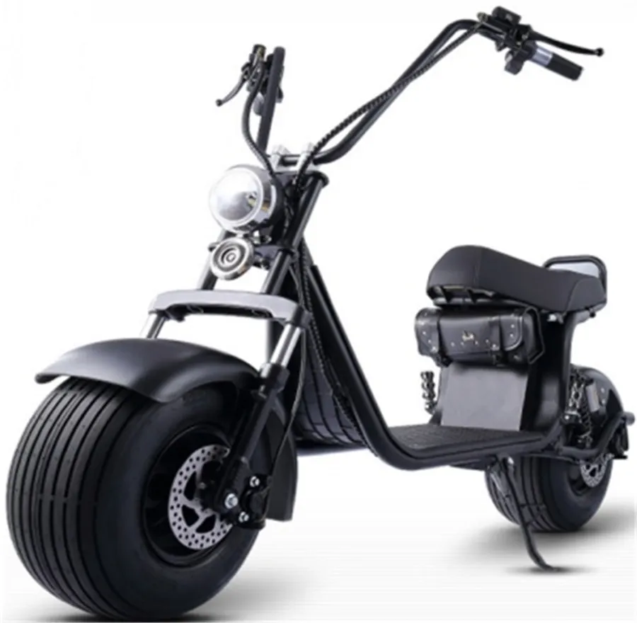 Grande ângulo de ângulo de ângulo removível bateria 1500W motor elétrico scooter adequado para motocicletas unisex