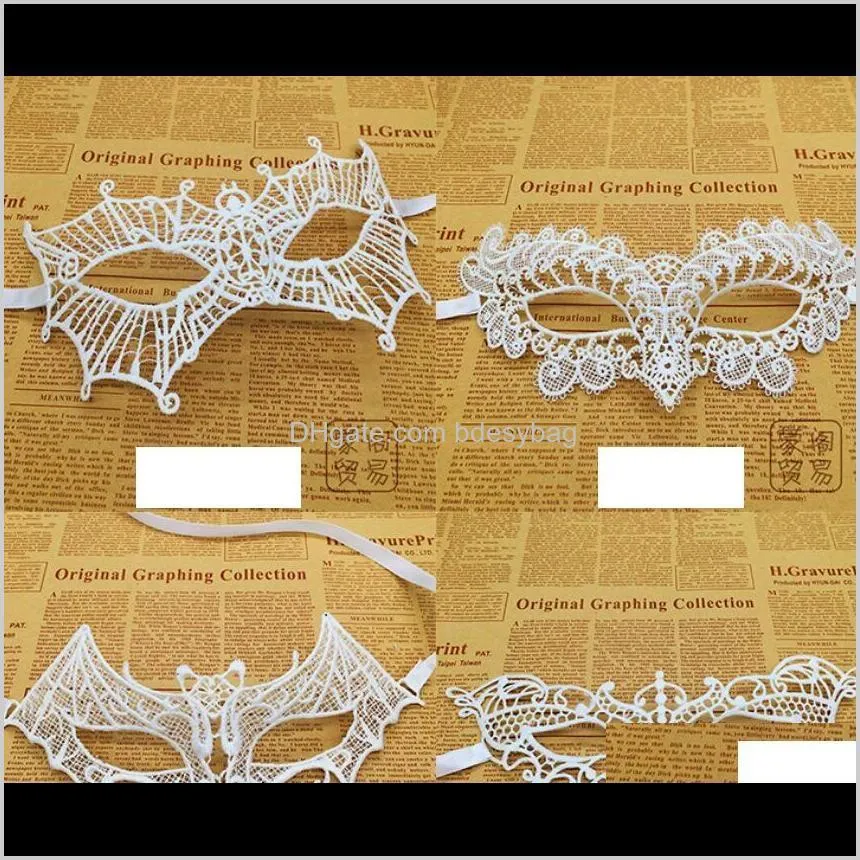 sexy lace mask, halloween show, make-up, christmas ball, white mask. available for wedding party. available for birthday party