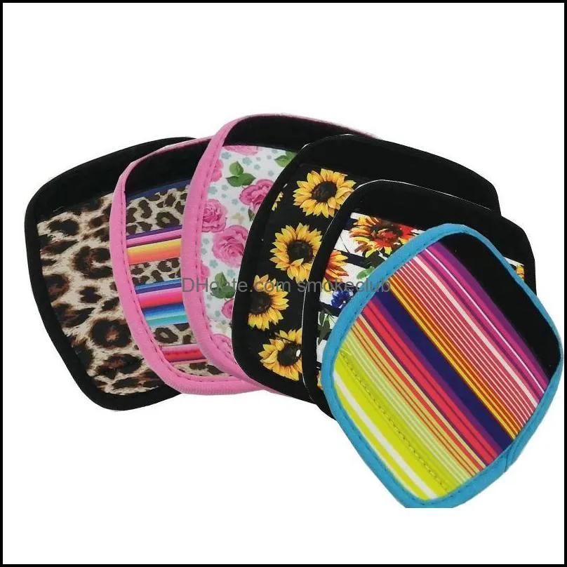 NeoTravelGrip Travel Luggage Handle Wrap Carry on Suitcase Unique Luggage Identifiers Leopard, Sunflower Pattern