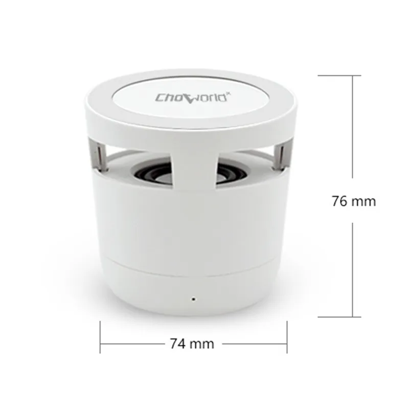 Choworld Mini 2 In 1 Cask Bluetooth Speaker with Mobile Phone Wireless Charging Outdoor Retro Home Decoration Smart Gift