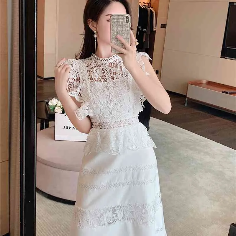 Runway Women Self Portrait Summer Dress Lace Flower Embroidery Sundress  Sleeveless Mini Pullover from Dhgate Basic & Casual Dresses - price 77.87