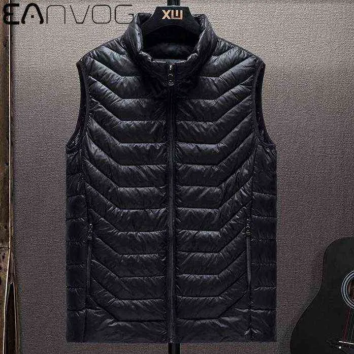 Printemps automne hommes doudoune gilet manteau ultra-léger sans manches bouffant gilet veste mode col montant coupe-vent hommes gilet G1108