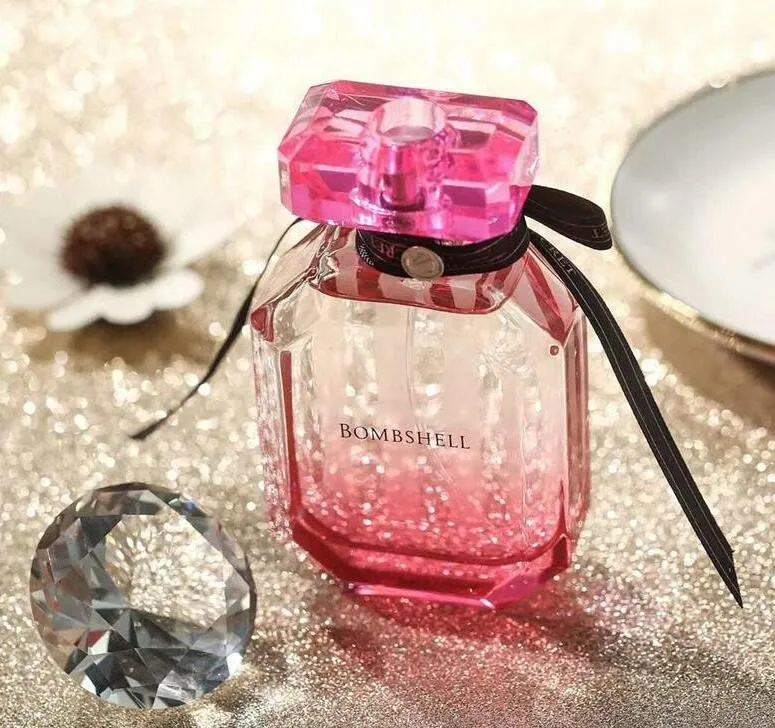 High end Brand Secret Perfume 50ml Bombshell Sexy Girl Women Fragrance Long Lasting VS Lady Parfum Pink Bottle Cologne Good Quality