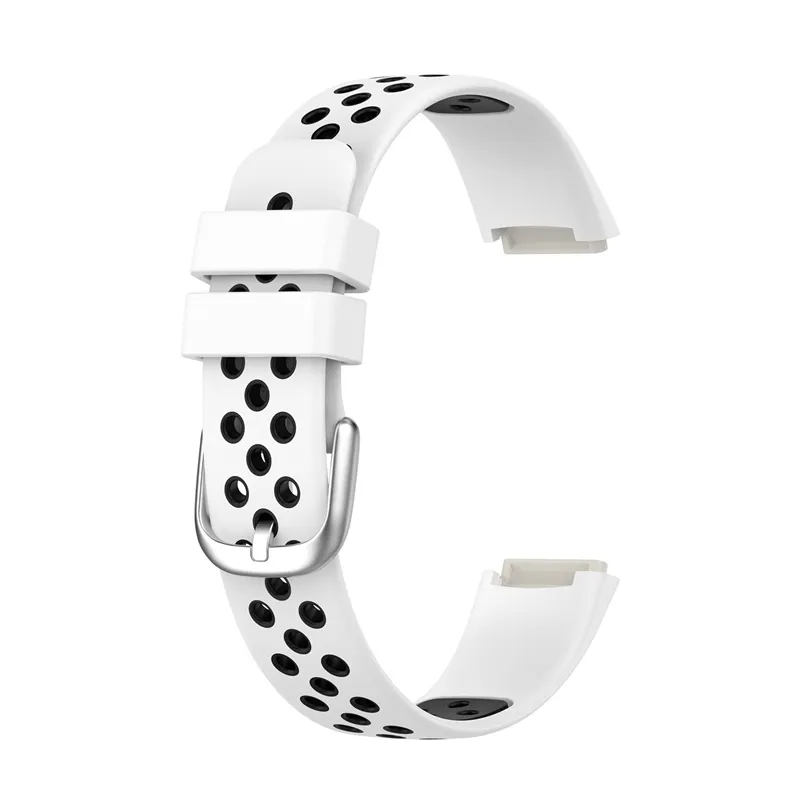 سيليكون استبدال الأشرطة الفرقة ل fitbit luxe hybrid dual اللون حلقة bracele 20pcs / lot
