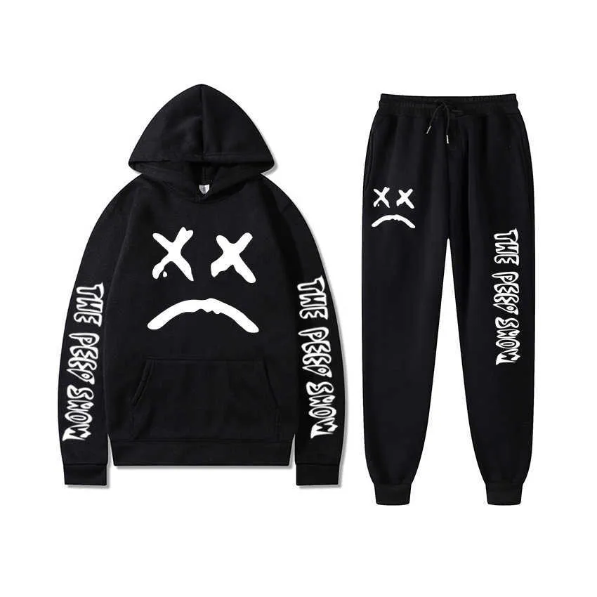 Erkekler Sport Set Hoodies+Pantolon Polar Hooded Sweatshirt Sweatshirt Moda İnce Fit Erkekler Kadın Seti Kapüşonlu Pantolon Külot Hoody R230819