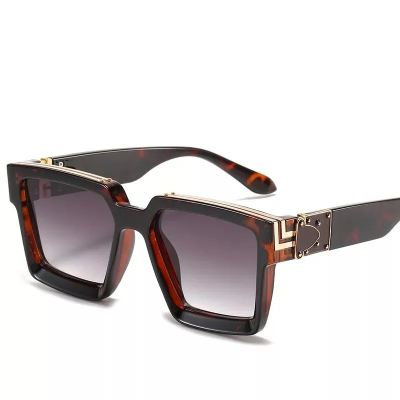 2021 Designer Square Sunglasses Men Women Vintage Shades Polarized Male Sun Glasses Fashion Sunglass Eyewear and box