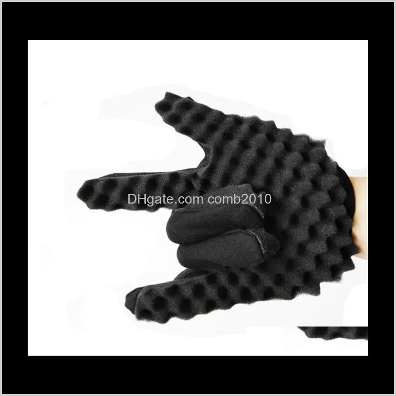 magic curl hair sponge gloves for barbers wave twist brush gloves styling tool for curly hair styling care 10pcs