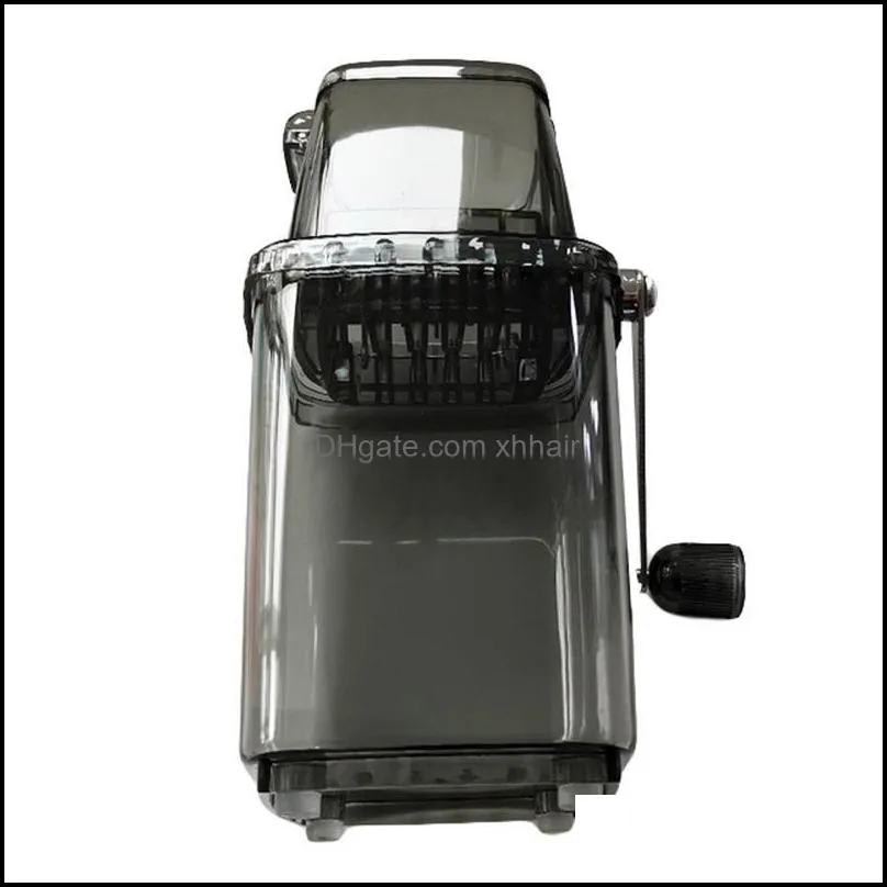 Ice Crusher, Portable Multipurpose Manual Chopper Block Shaving Machine For Home Restaurant, Black/White Baking Moulds