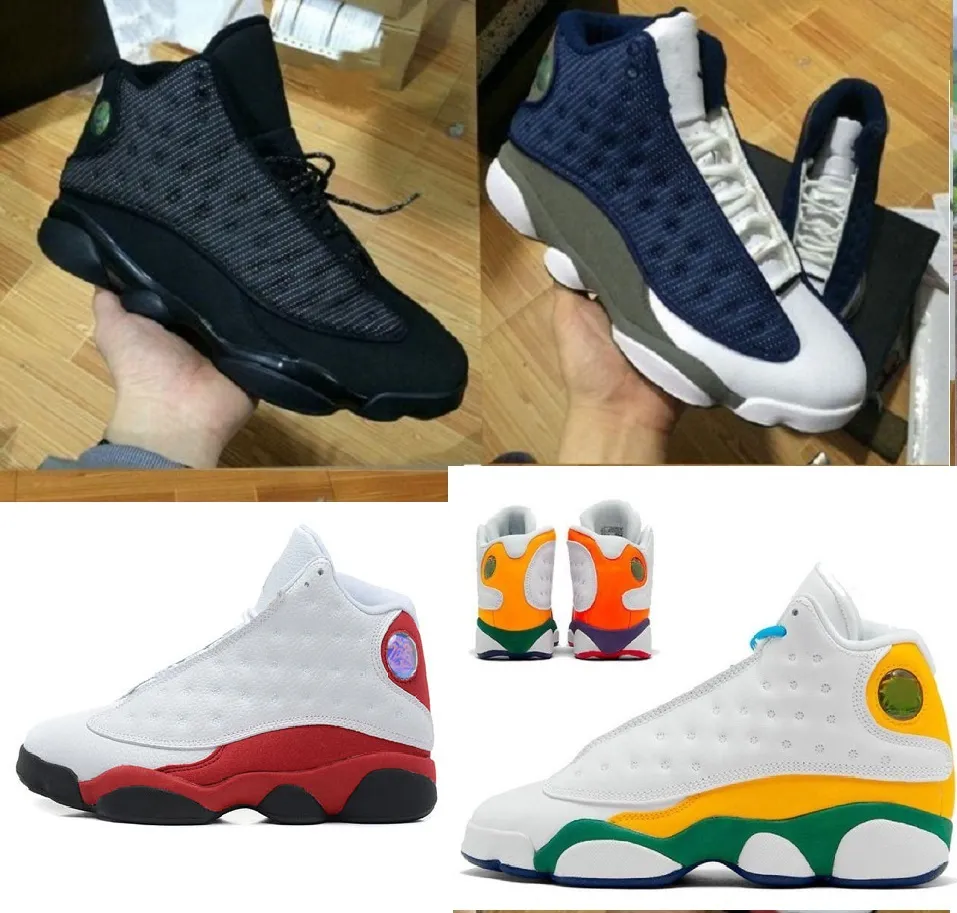 13 13S jumpman 키즈 큰 소년 신발 십대 여성 오토바이 부츠 농구 구두 레드 플린트 하이퍼 로얄 골드 반짝이 시카고 블랙 고양이 망 트레이너 스포츠 스니커즈