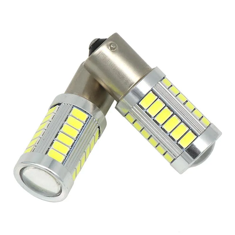 1157 7443 3517 1156 Led Ampoule P21W 33 LED 5630 5730 SMD Voiture Queue Ampoule Feux De Freinage Auto Inverse Lampe Rouge Blanc Jaune Couleur