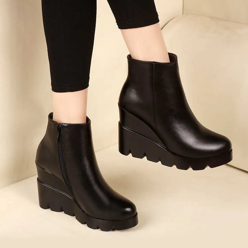 Soft leather high sales heeled ankle boots