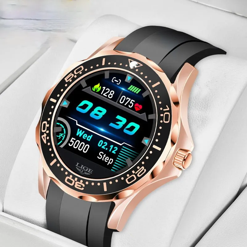 2021 Sono Monitoramento Smart Watch Men Frequência Heart Pressão Smart Watches Inteligente Lembrete de Informações Esportes à prova d 'água relógio inteligente melhor presente