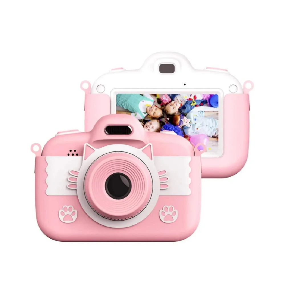 C7 Dual Obiektyw 3000W Megapixel Children Camera Digital 3 Cal Ekran Selfie High Definition Ekran dotykowy Obsługa Przenośne Mini zdjęcie i Wideo Christmas Gift