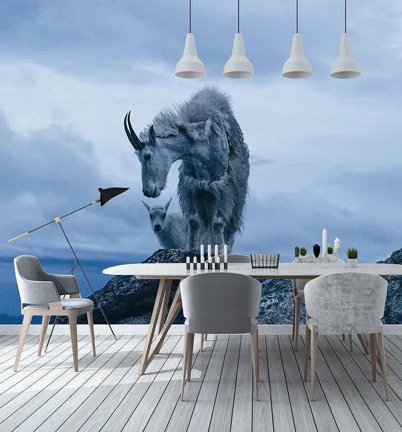 値札 壁紙バカルカスタム3d壁紙モダンなhdディア馬野生動物の壁画抽象アートリビングルームの寝室の背景の壁画 販売購入 Mascontal Com Br