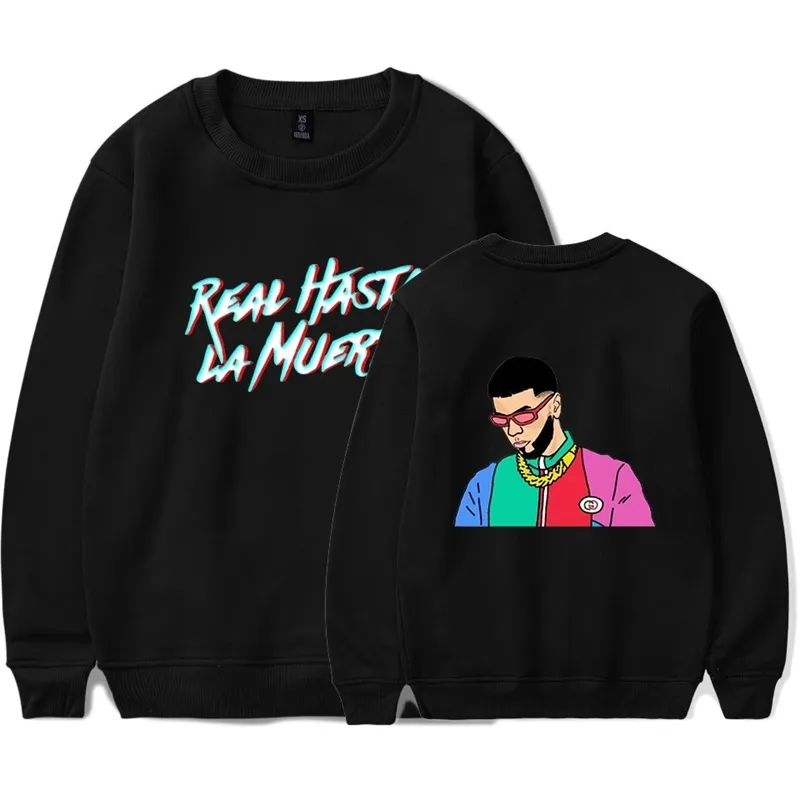 Anuel AA Impreso Sudaderas con capucha Sudadera Sudadera Real Hasta La  Muerte Casual Traje Traje Hombres Mujer Ropa Anime Sudadera con capucha