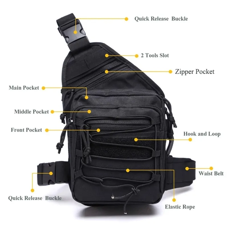 Borsa Per Fondina Per Pistola Custodia Per Pistola Custodia Per Pistola Pistola Fanny Pack Borsa Per Pistola Tattica Borsa Per Caccia EDC Con Tracolla - Foto 9